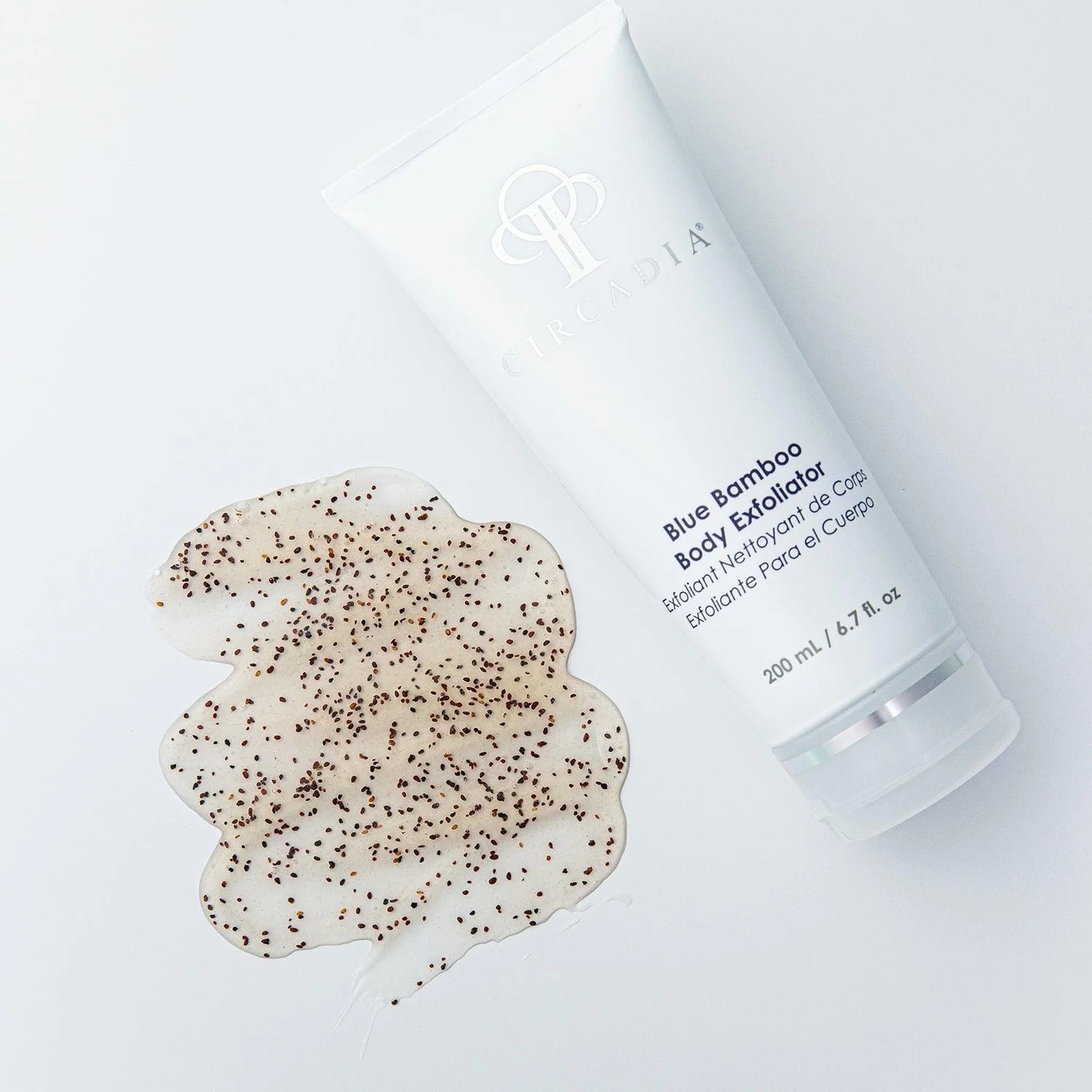 image depicting textured beads in bamboo exfoliator from circadia offered by privi studios